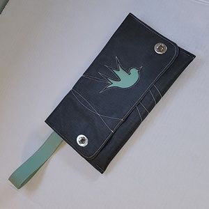 Handmade, Holly Aiken brand leather clutch